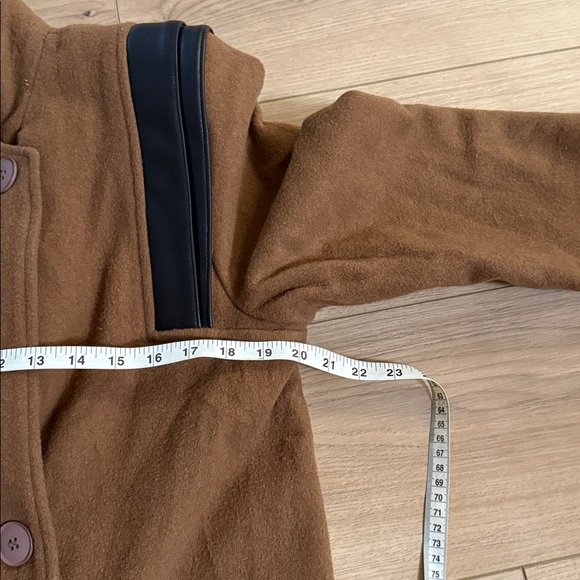 EGO Tan Trench Coat with Black Details - Picture 8 of 10